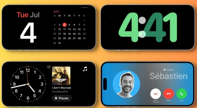 梅江苹果手机维修分享iOS17横屏充电待机显示有什么好处 