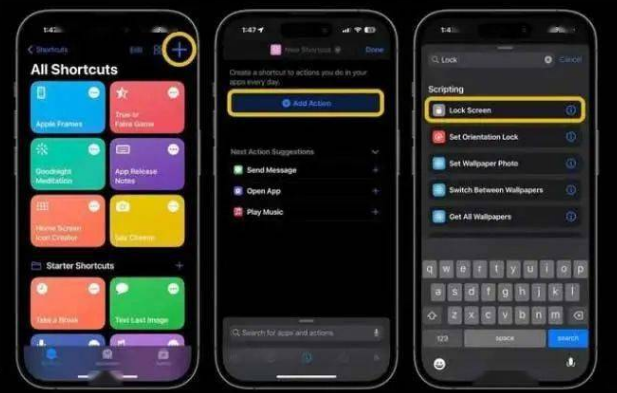 梅江苹果14锁屏维修店分享iPhone14升级iOS16.4后如何创建锁屏快捷方式 